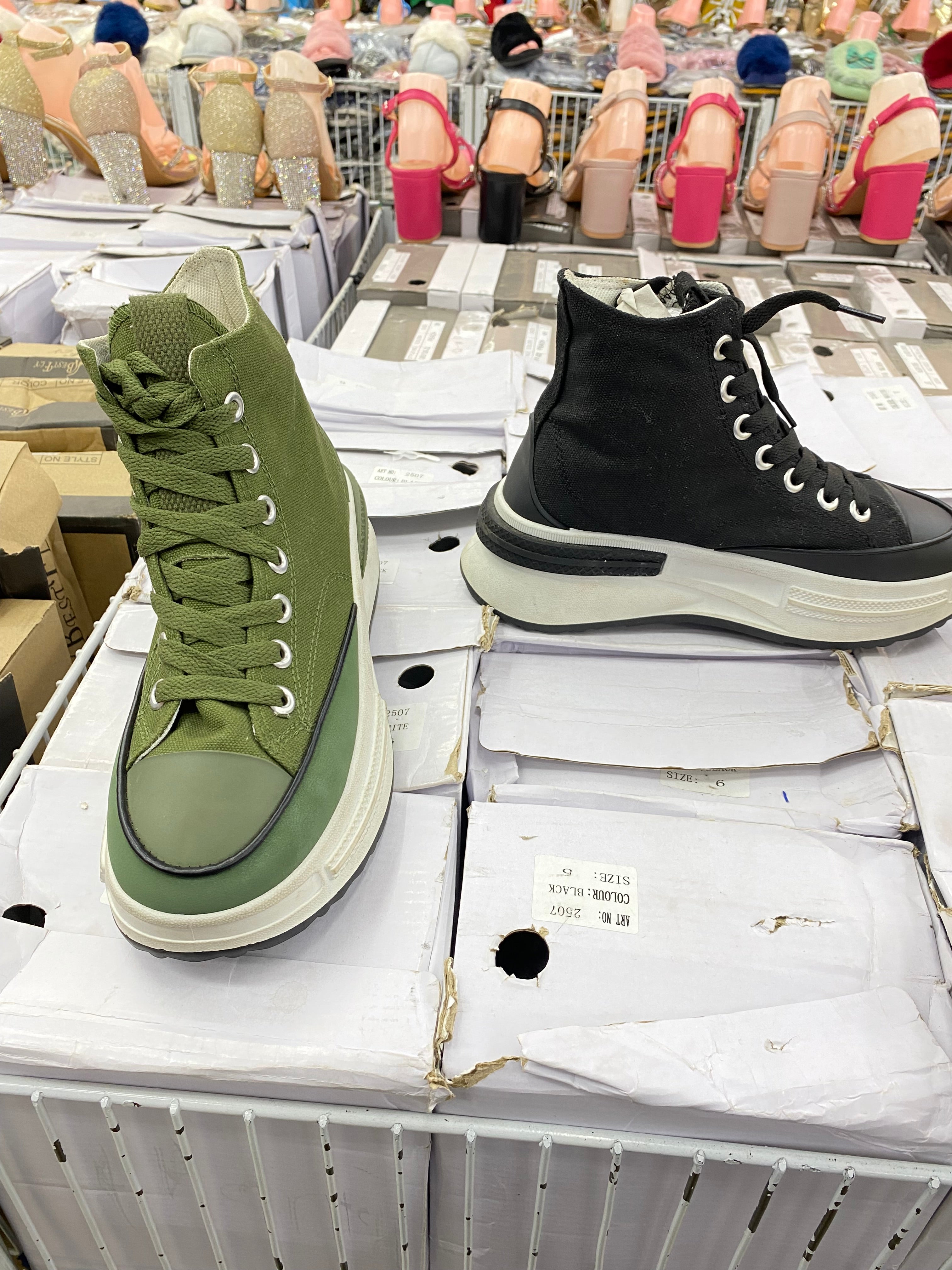 Stylish boots sneakers